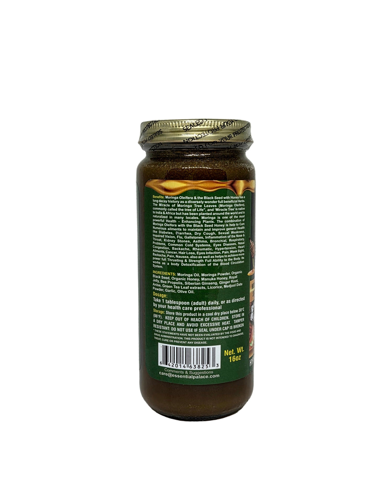 Organic Moringa Honey with Black Seed