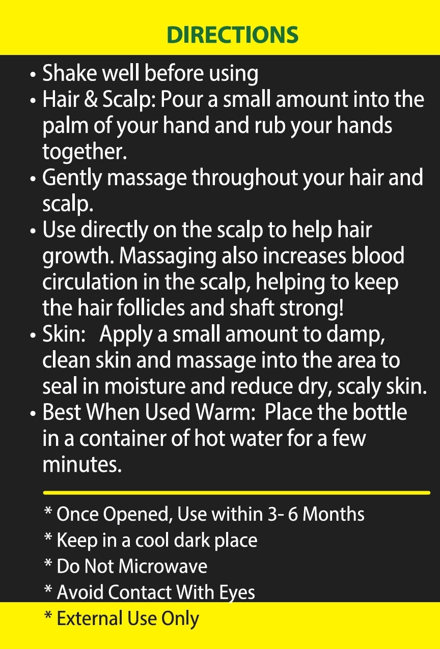 Jamaican Black Castor Oil with Rosemary - 4oz