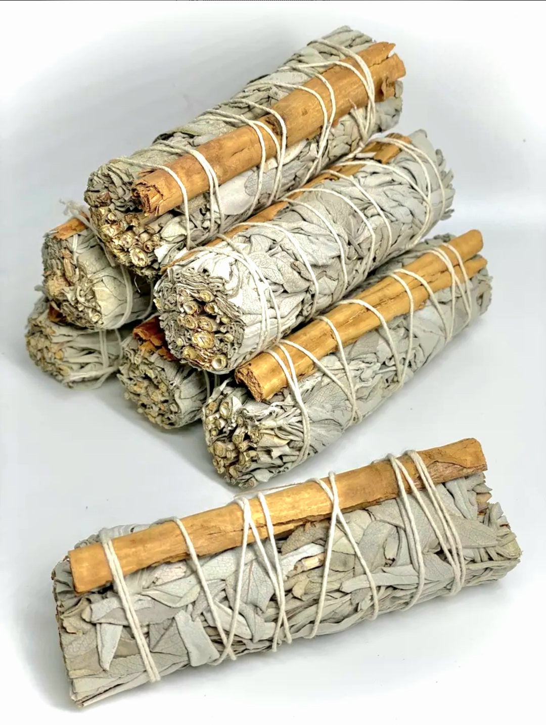 White Sage & Cinnamon Smudge Bundle