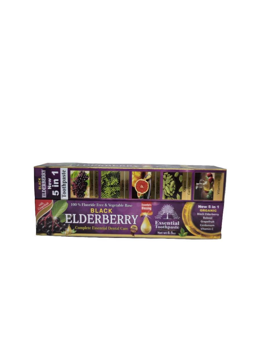 Black Elderberry (5 in 1) Toothpaste - 6.5oz
