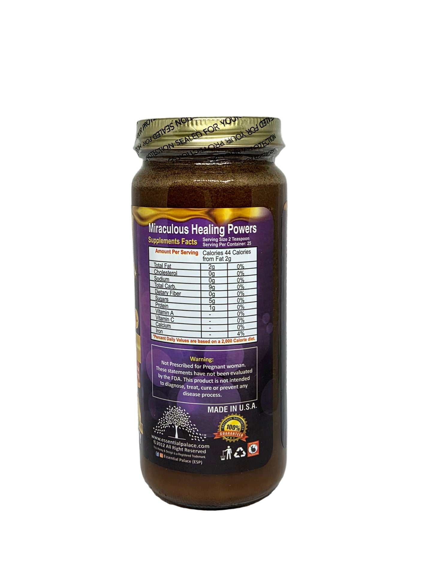 Organic Black Elderberry Honey with Peppermint