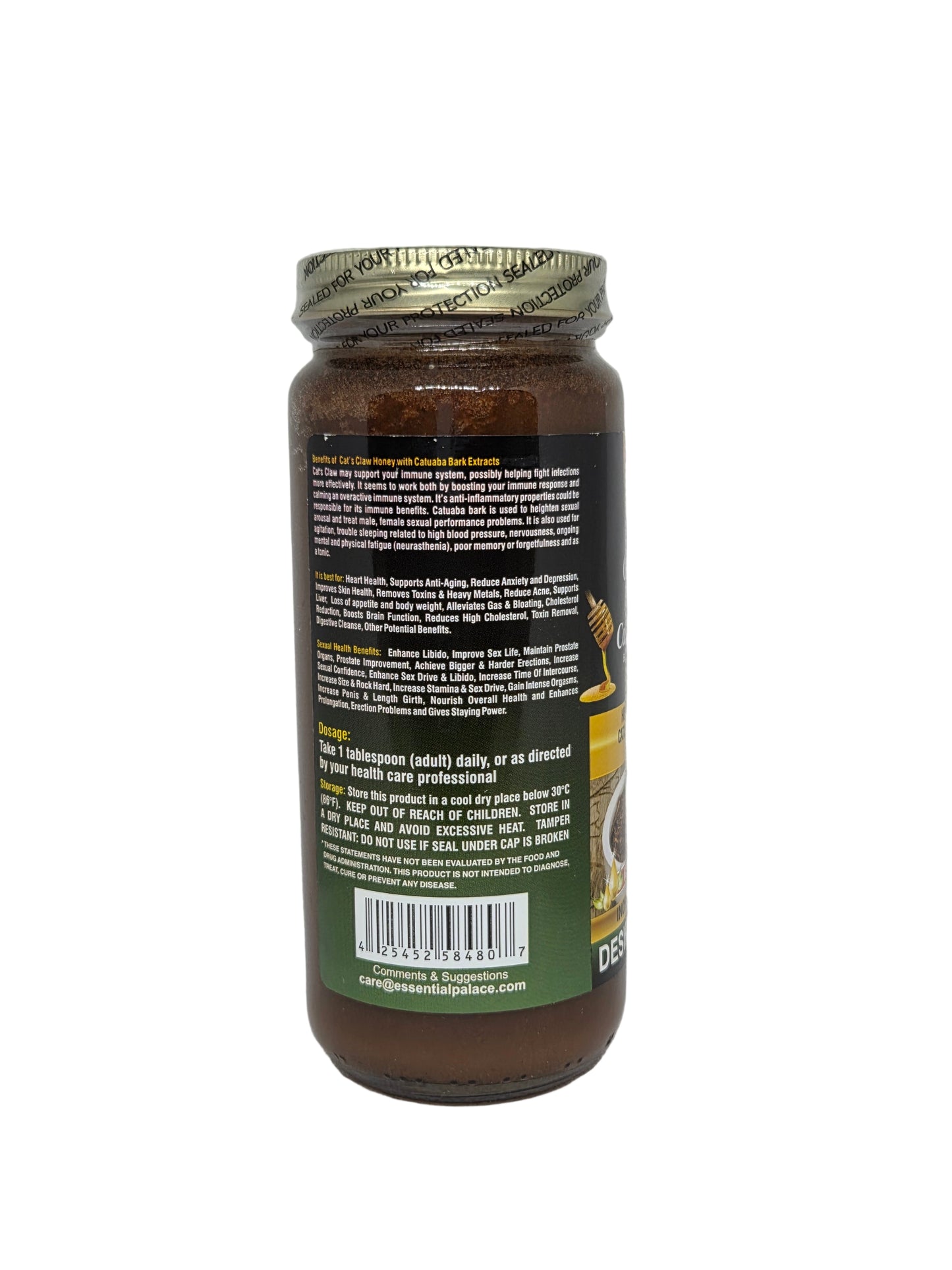 Organic Cat's Claw Honey with Catuaba Bark