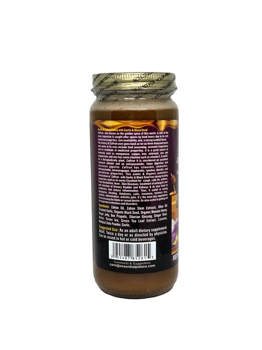 Organic Zaffran Honey with Garlic & Black Seed