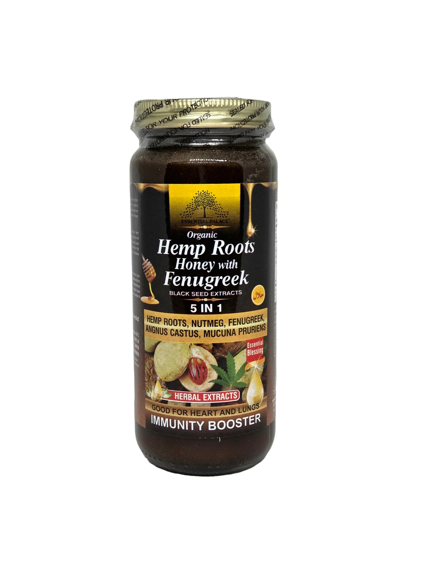 Organic Hemp Roots Honey with Fenugreek