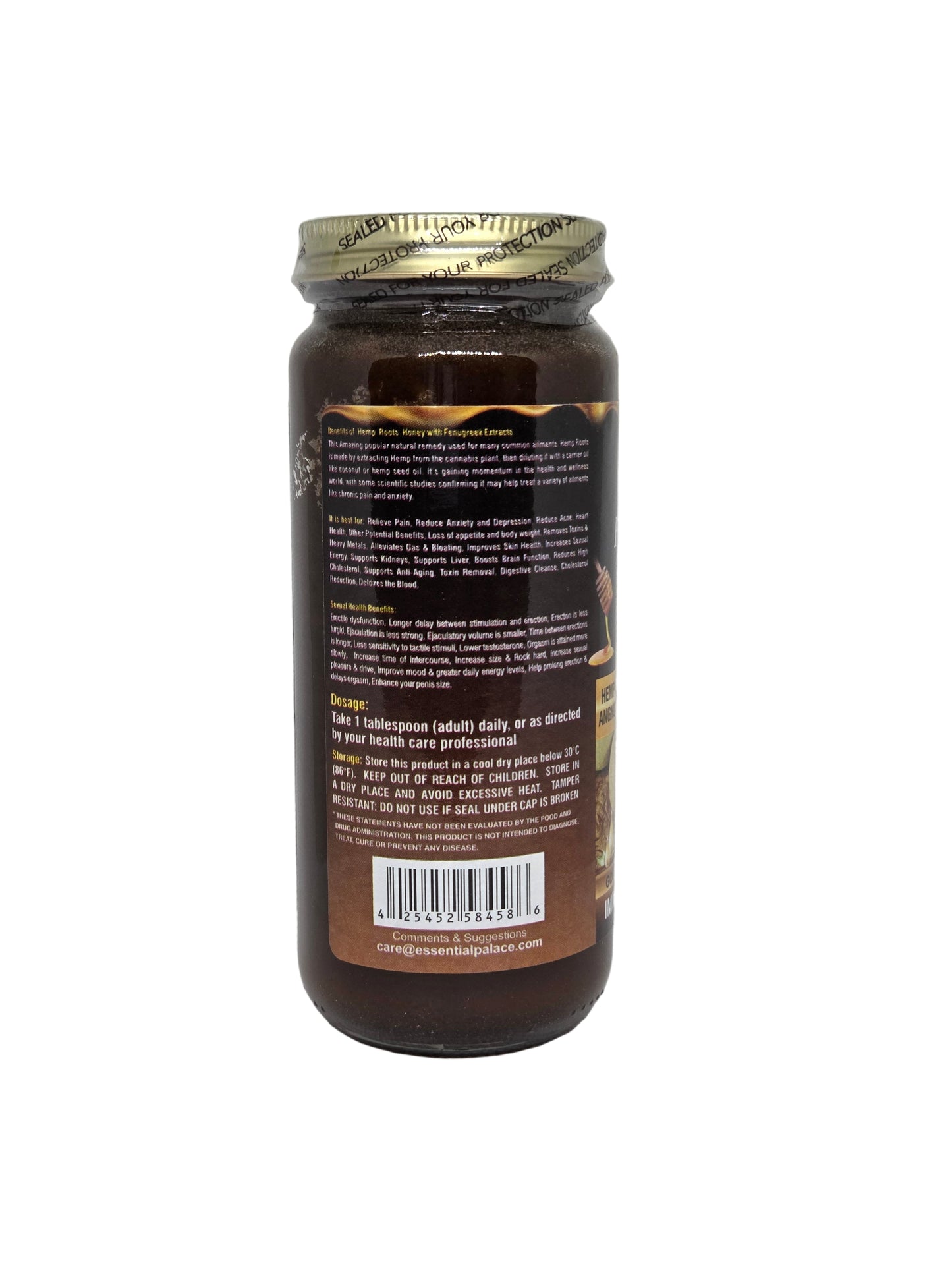 Organic Hemp Roots Honey with Fenugreek