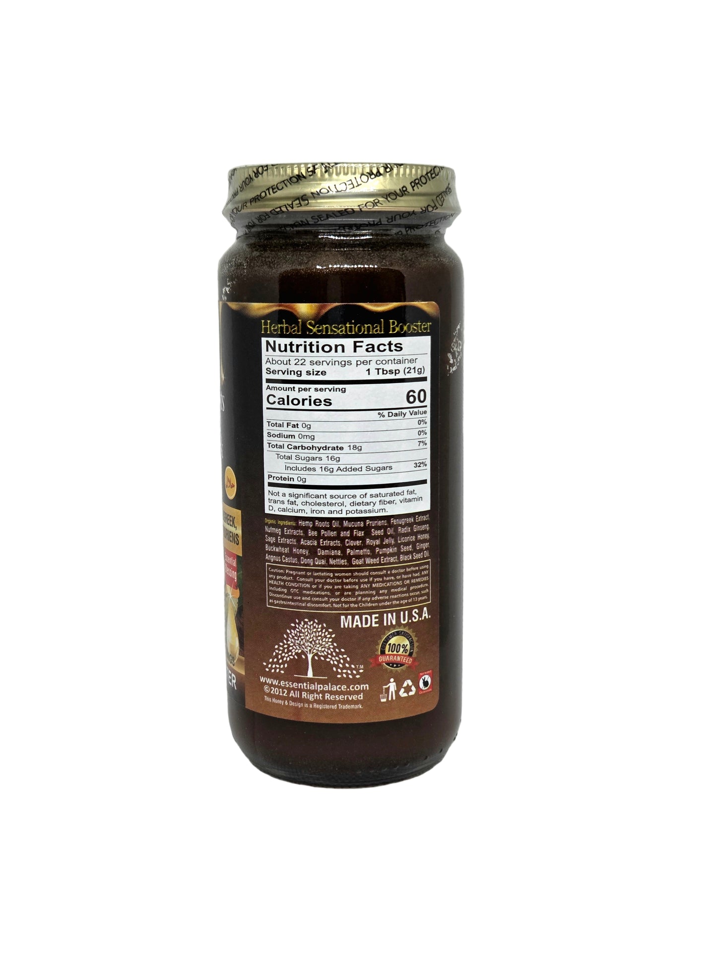 Organic Hemp Roots Honey with Fenugreek
