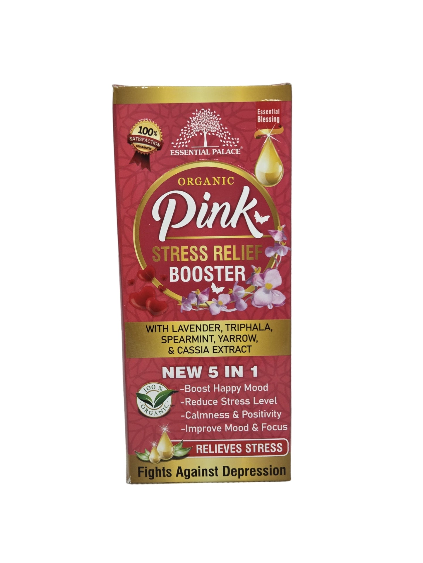 Organic Pink Stress Relief Booster
