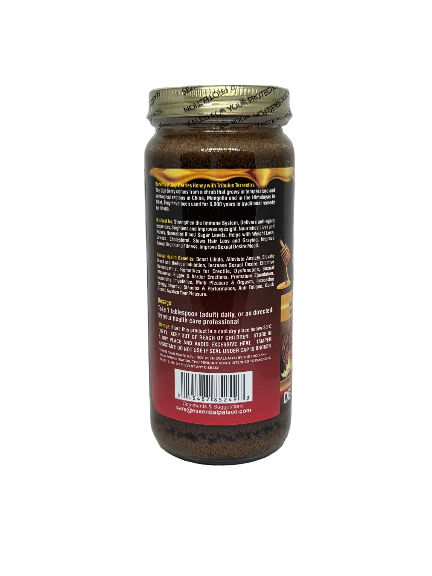 Organic Goji Berries Honey with Tribulus Terrestirs
