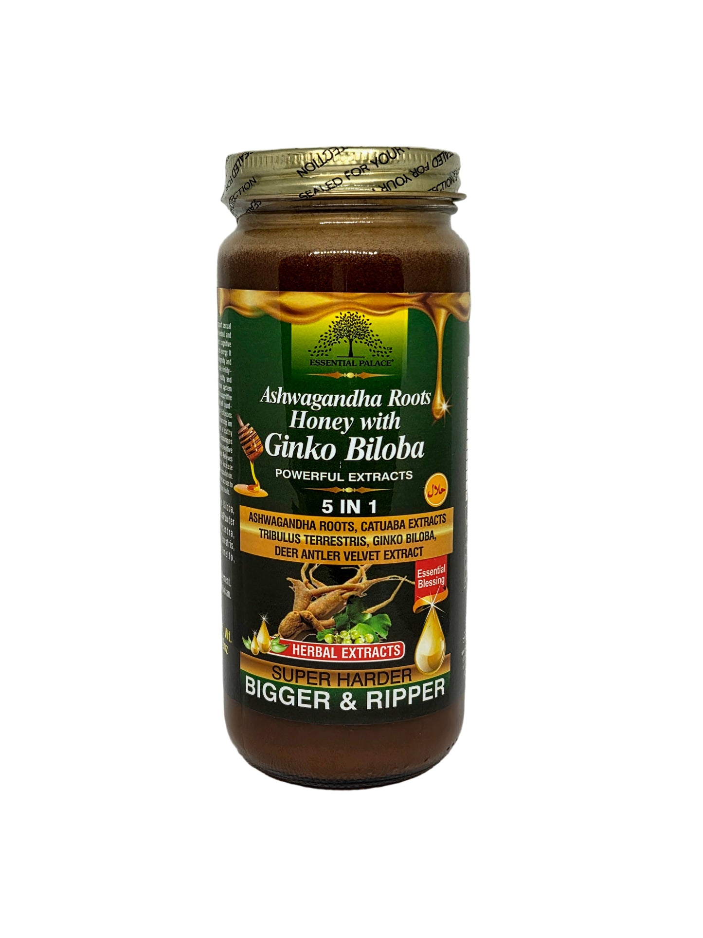 Organic Ashwagandha Honey with Ginkgo Biloba