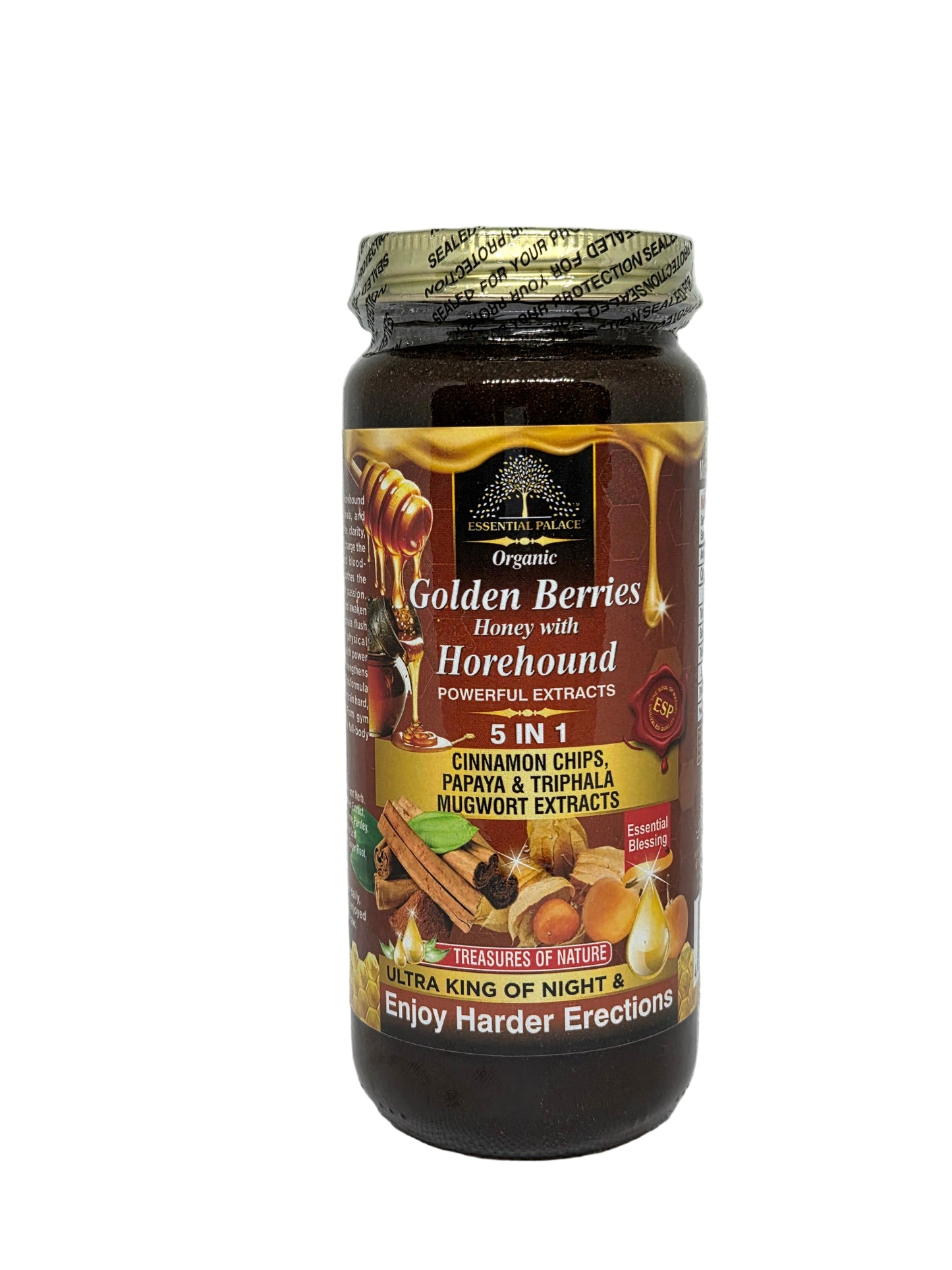 Organic Golden Berries Honey with Horehound Extract