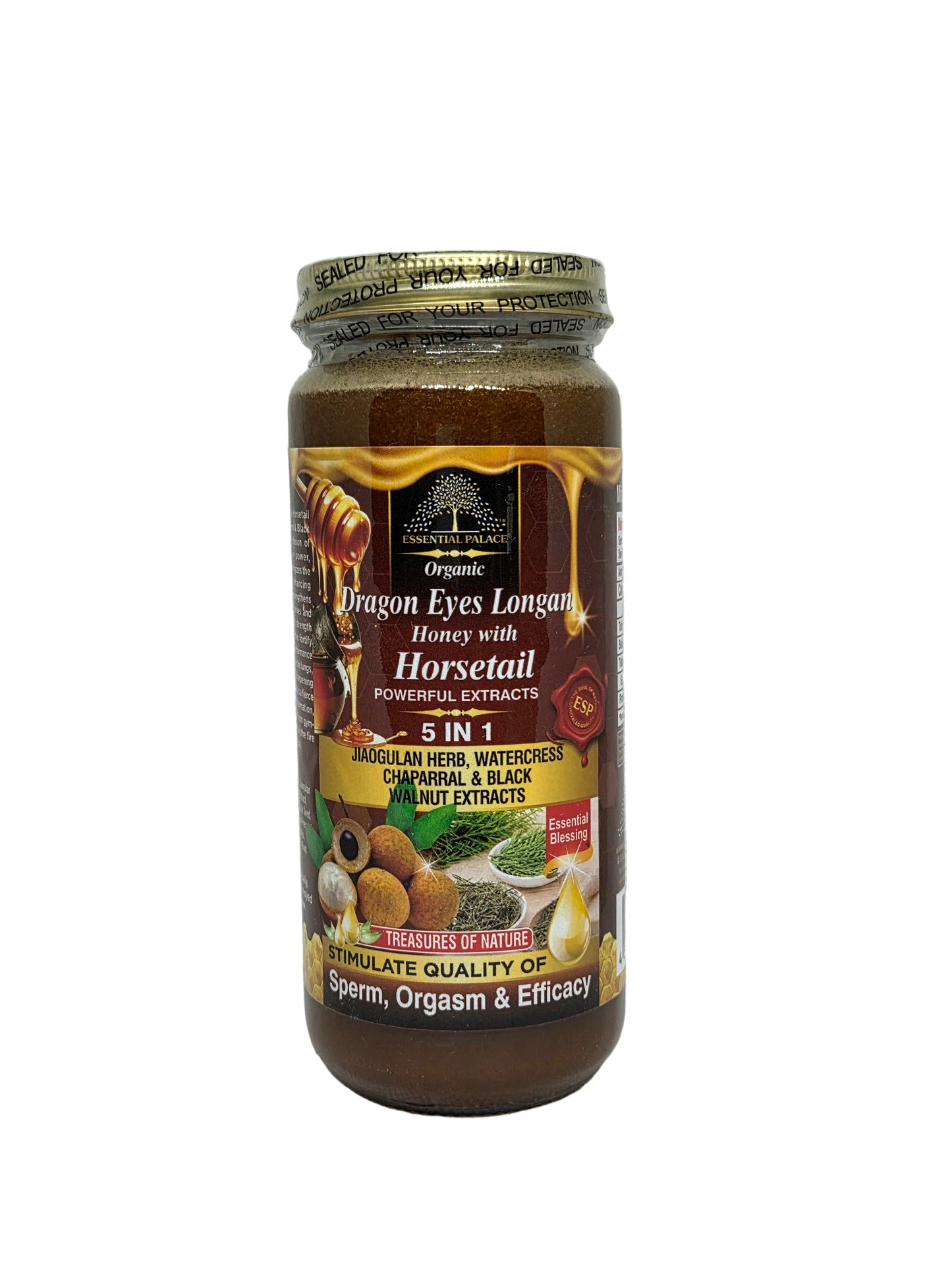 Organic Dragon Eyes Longan Honey with Horsetail