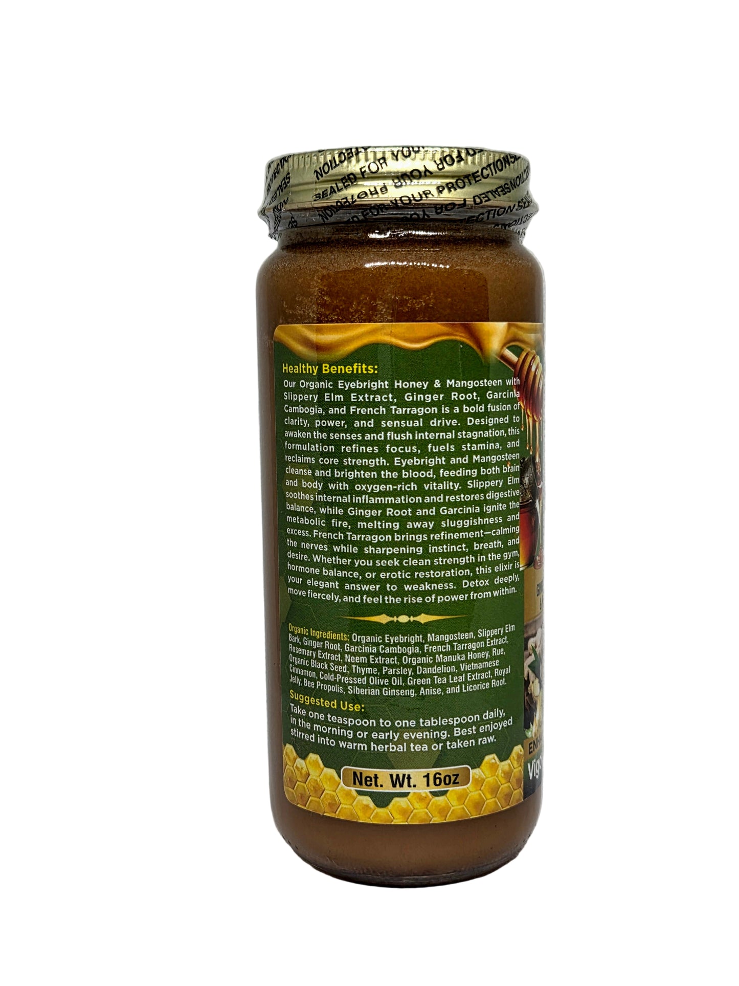 Organic Eyebright Honey with Mangosteen