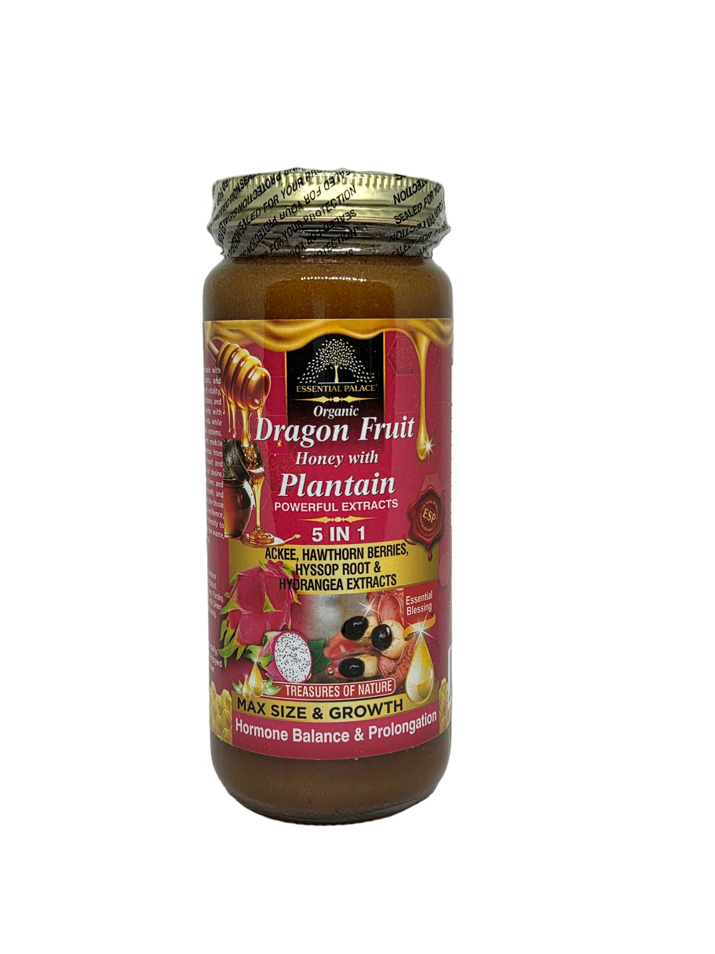 Organic Dragon Fruit Honey with Plantain