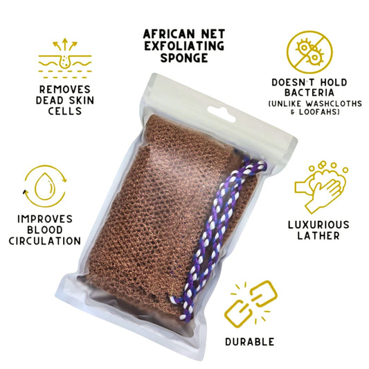African Exfoliating Net Sponge (Sapo)