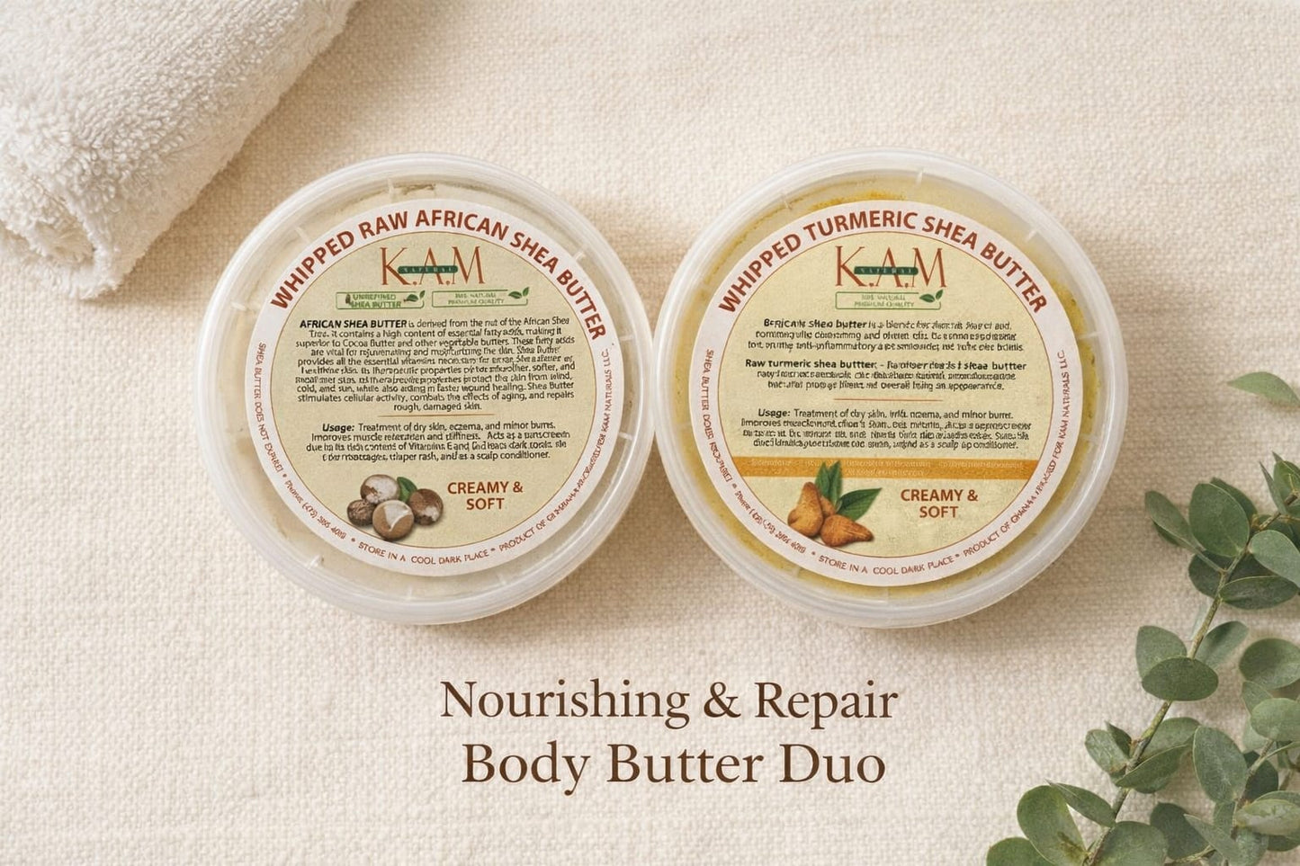 Natural Body Butter Bundles – Shea, Mango & Turmeric Set (Choose Your Combo)