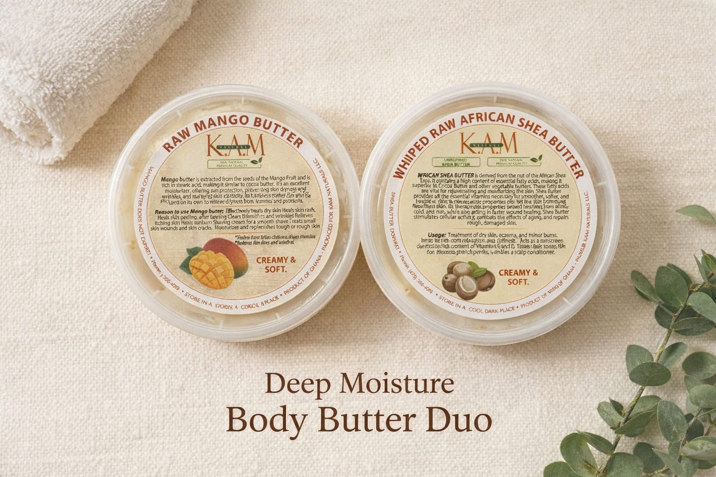 Natural Body Butter Bundles – Shea, Mango & Turmeric Set (Choose Your Combo)