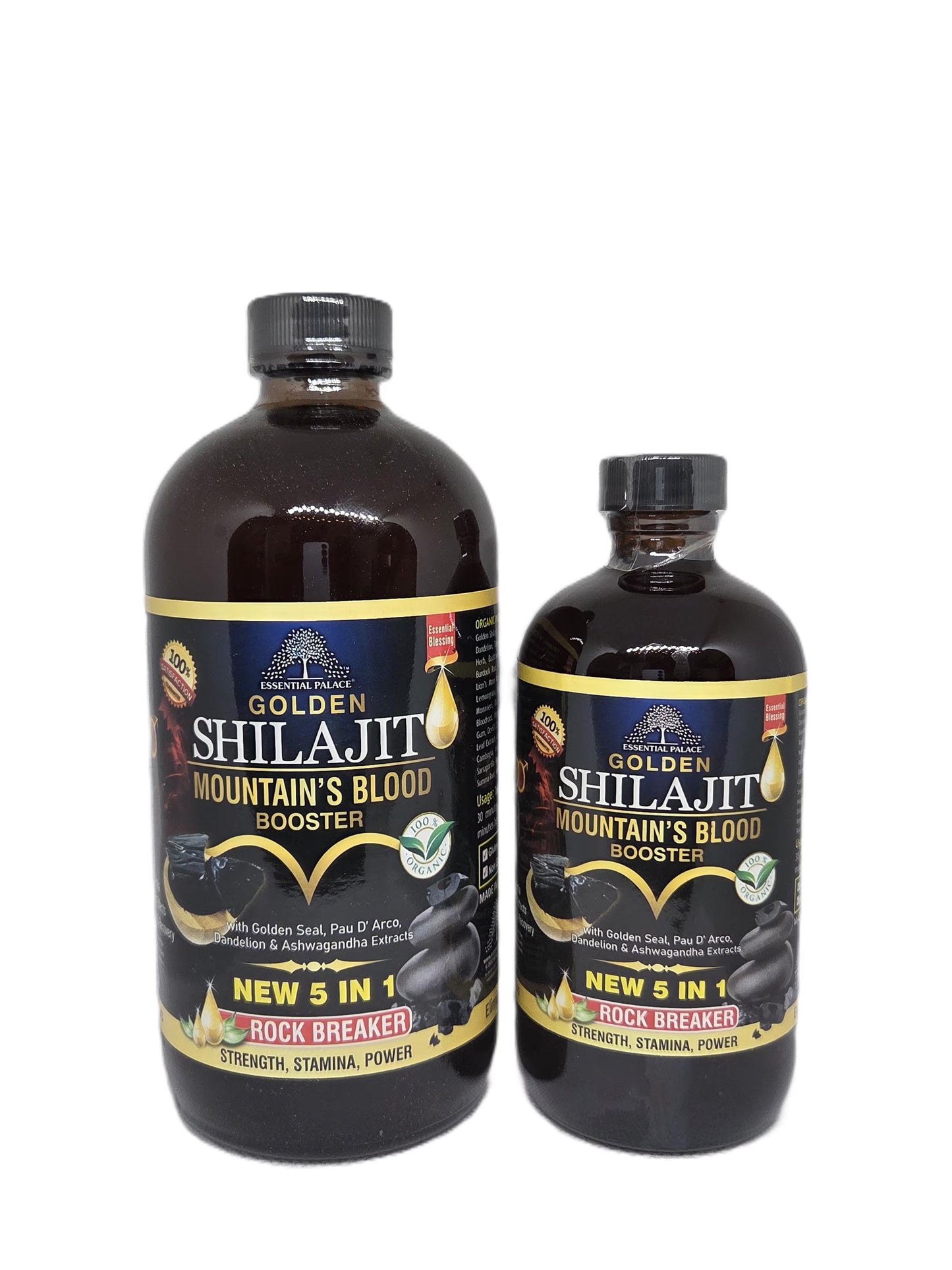 Golden Shilajit Mountain’s Blood Tonic with Ashwagandha & Golden Seal for Energy, Strength & Stamina | Herbal Liquid Supplement