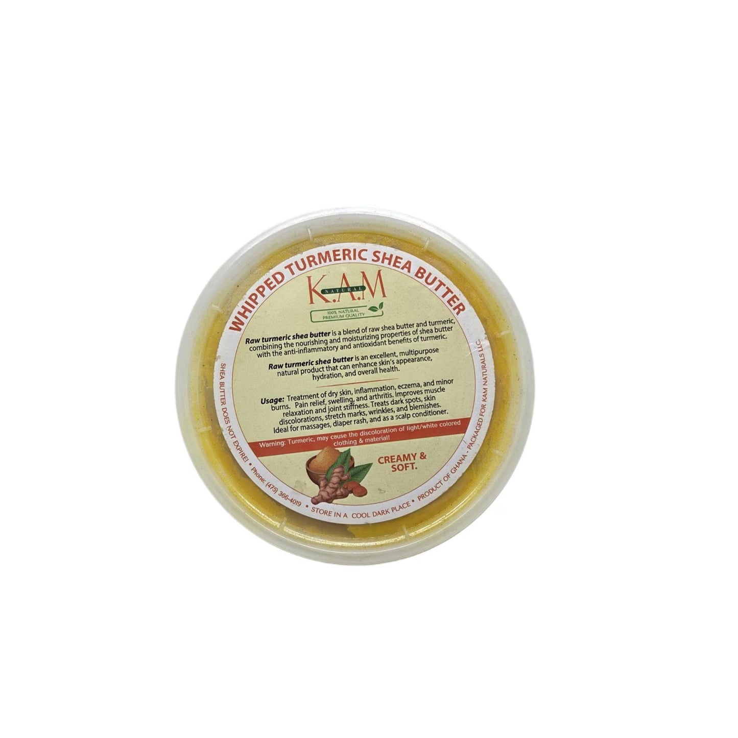 Raw Turmeric Shea Butter – Deep Hydration & Skin Brightening - 16oz
