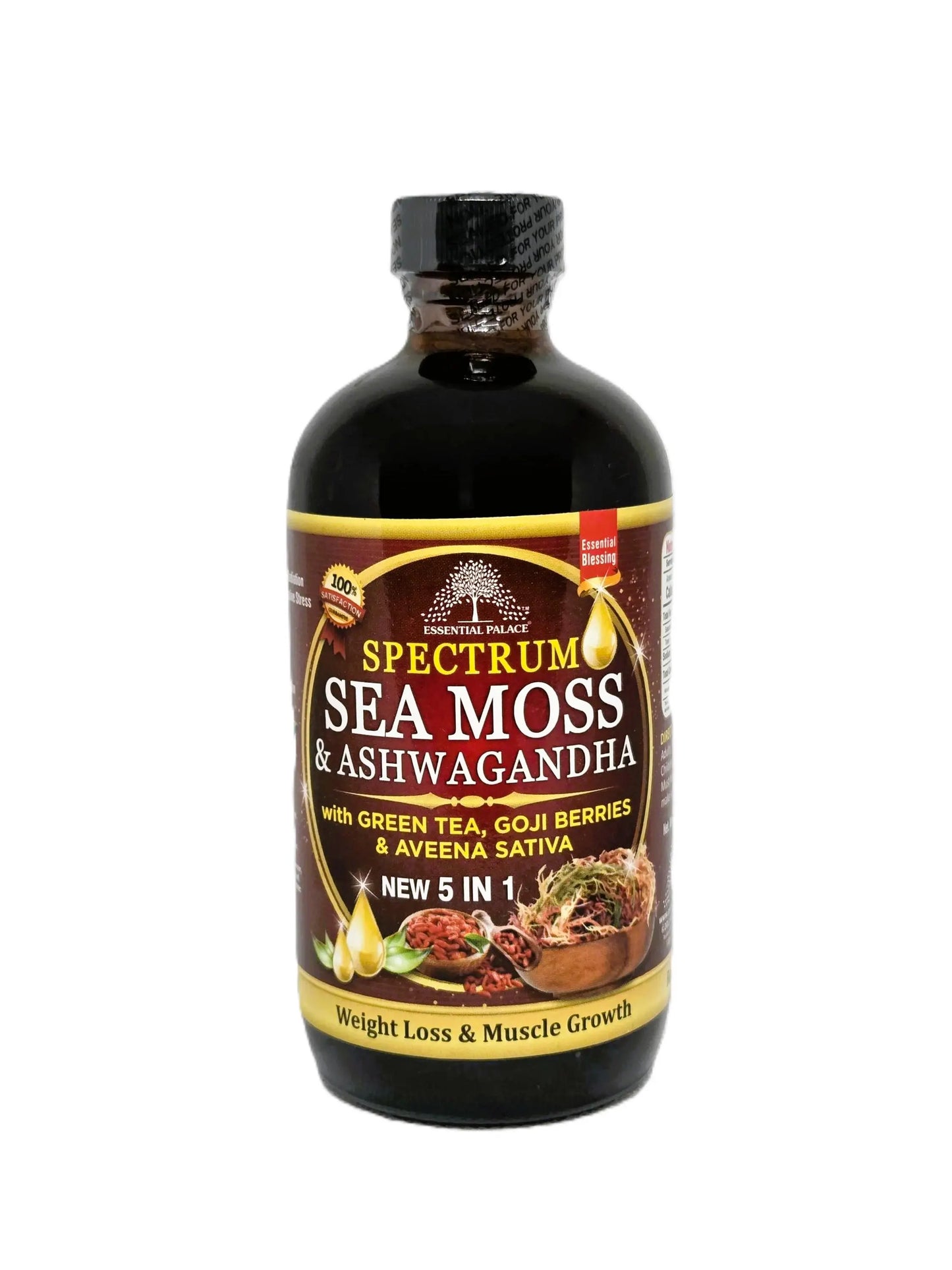Spectrum Sea Moss & Ashwagandah for Energy, Balance & Metabolism Support | Herbal Liquid Supplement
