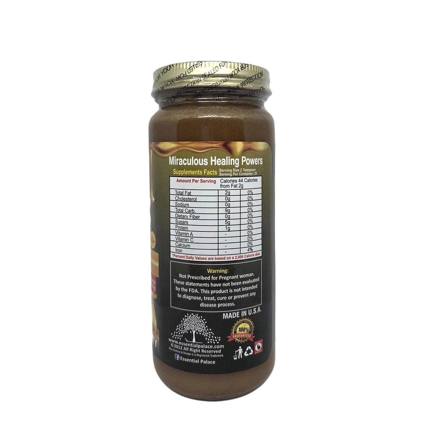 Organic Aloe Vera Infused Honey with Flaxseed, Black Seed & Rosemary for Digestive & Skin Support - 16oz