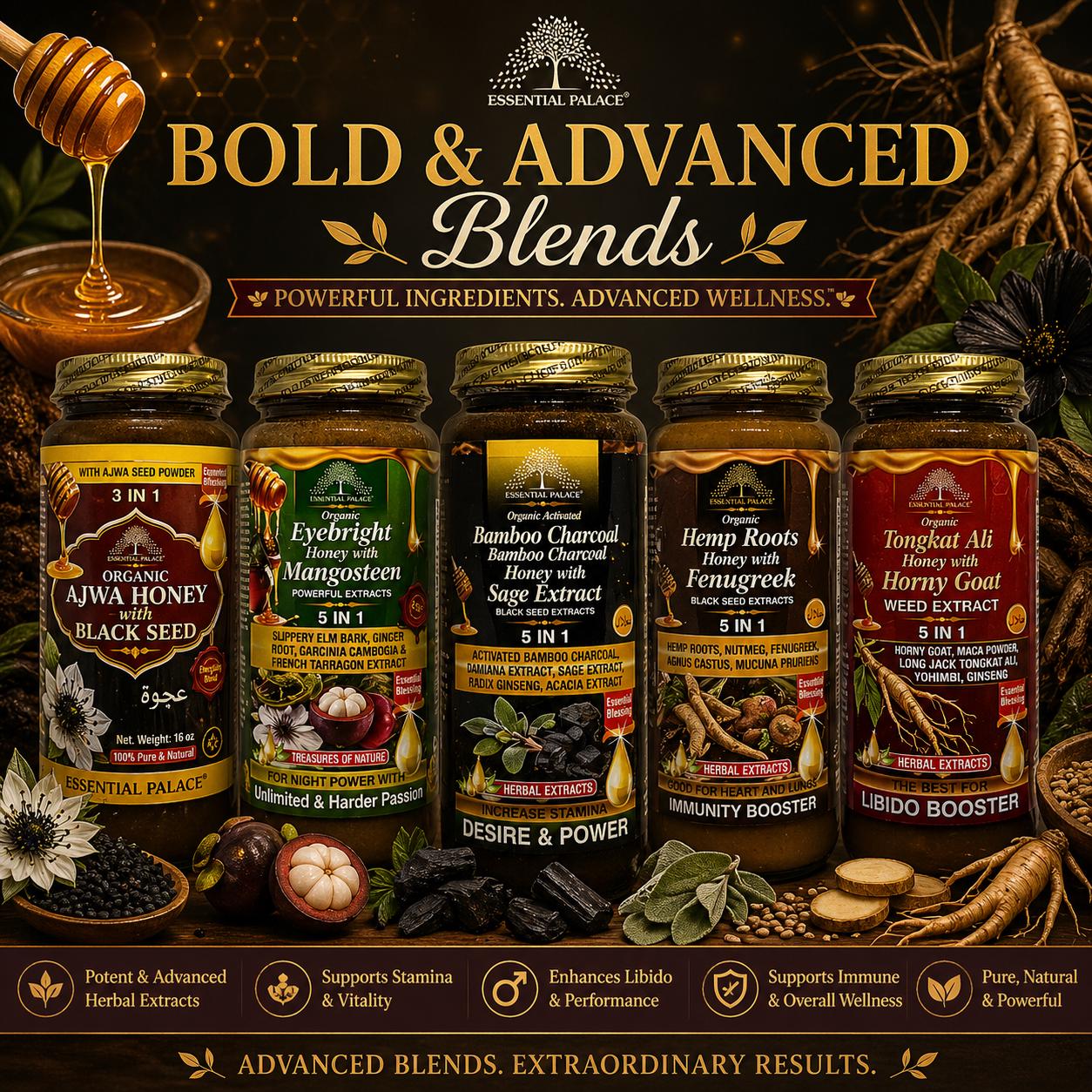 Organic Infused Honey Bundles – Choose Your Custom Set (2, 3, 4, or 6 Jars)