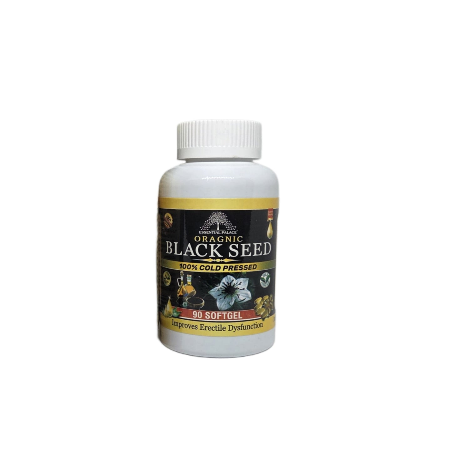 Black Seed Oil Softgels | 100% Cold Pressed Black Seed Wellness Supplement – 90 Softgels